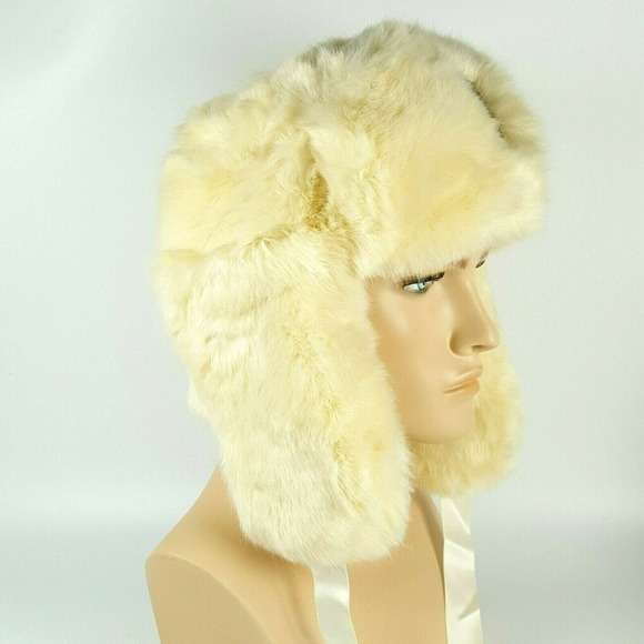 Nobis Sugar Lips Women\'s Ivory Faux Fur Trapper Russian Hat main image 5
